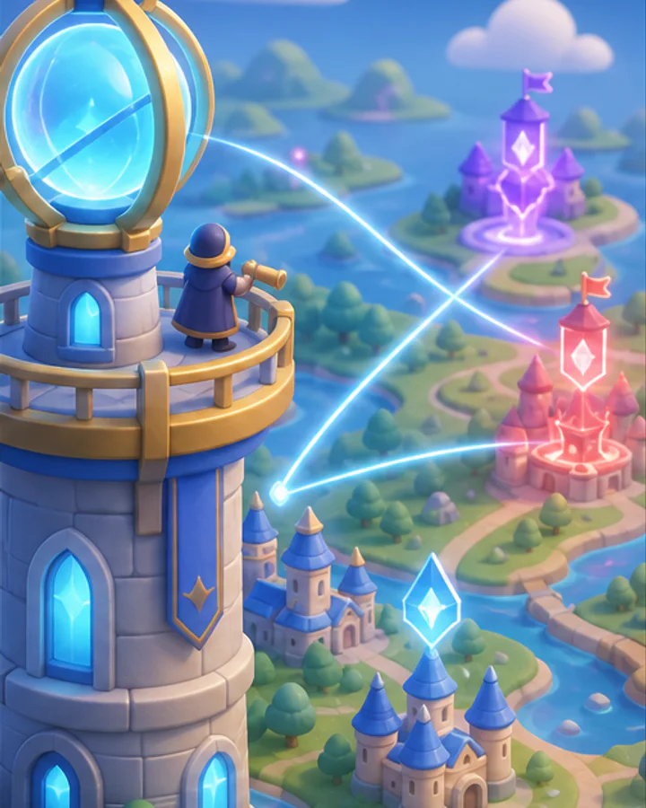 Original fantasy watchtower concept for Player Watch